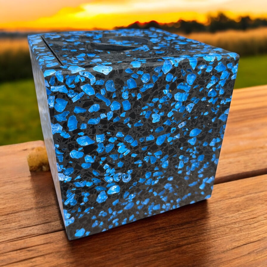 Terrazzo-Würfel "FireCube"