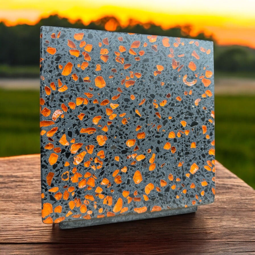 Terrazzo-Würfel "FireCube"