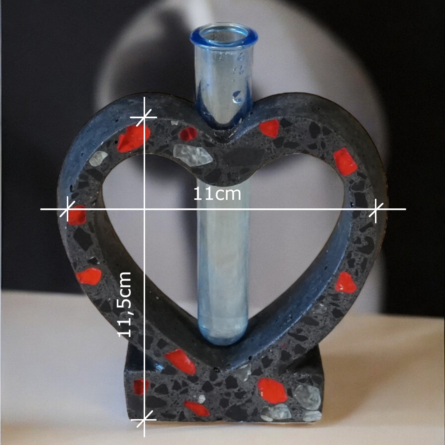 Terrazzo-Blumenvase "OneFlower"