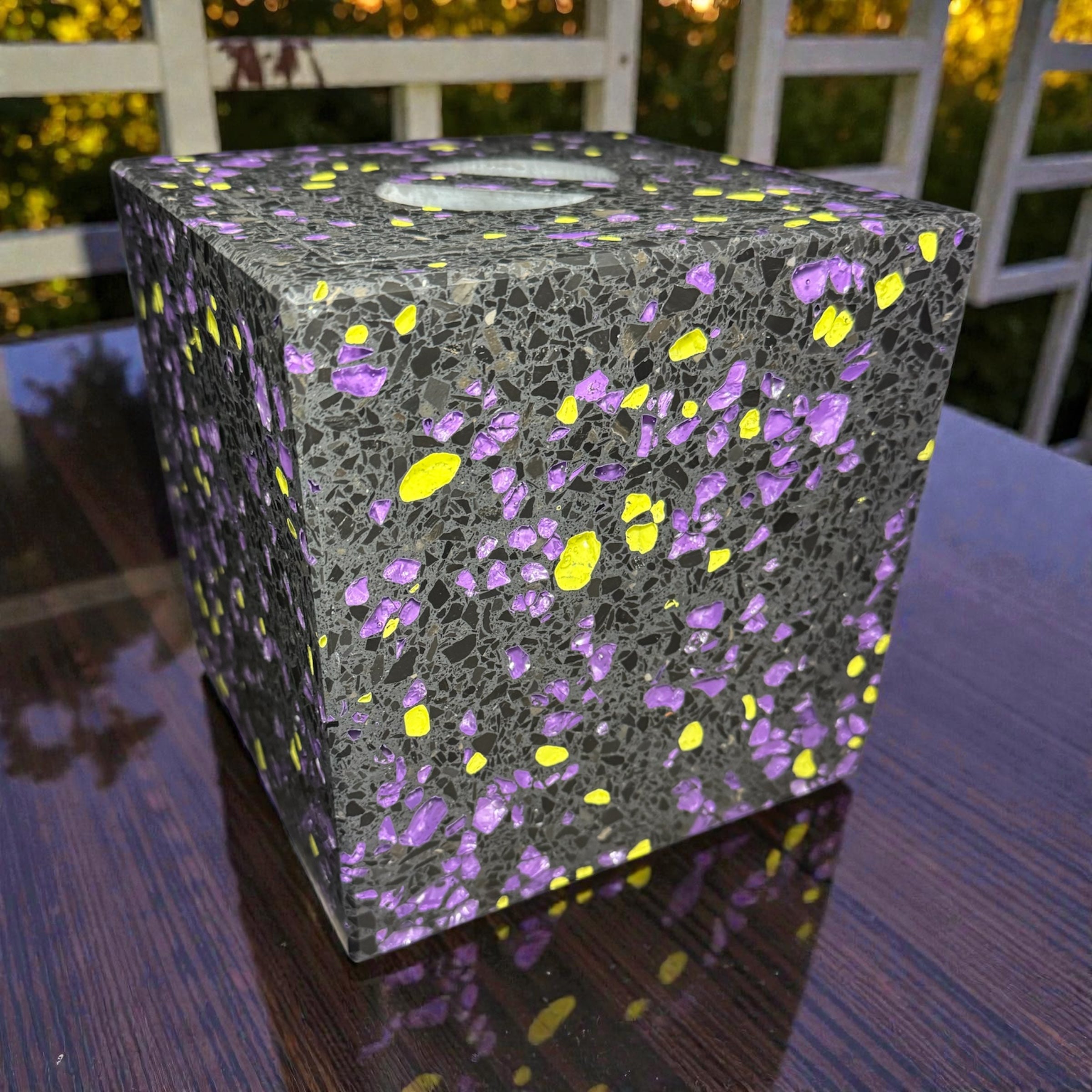 Terrazzo-Würfel "FireCube"